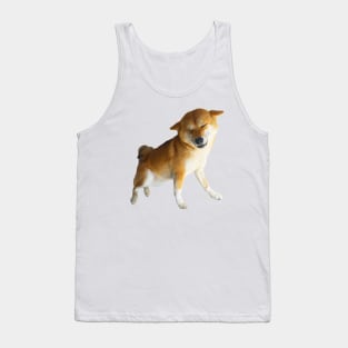 Lilly the Shiba Inu Smiling Airplane Ears Tank Top